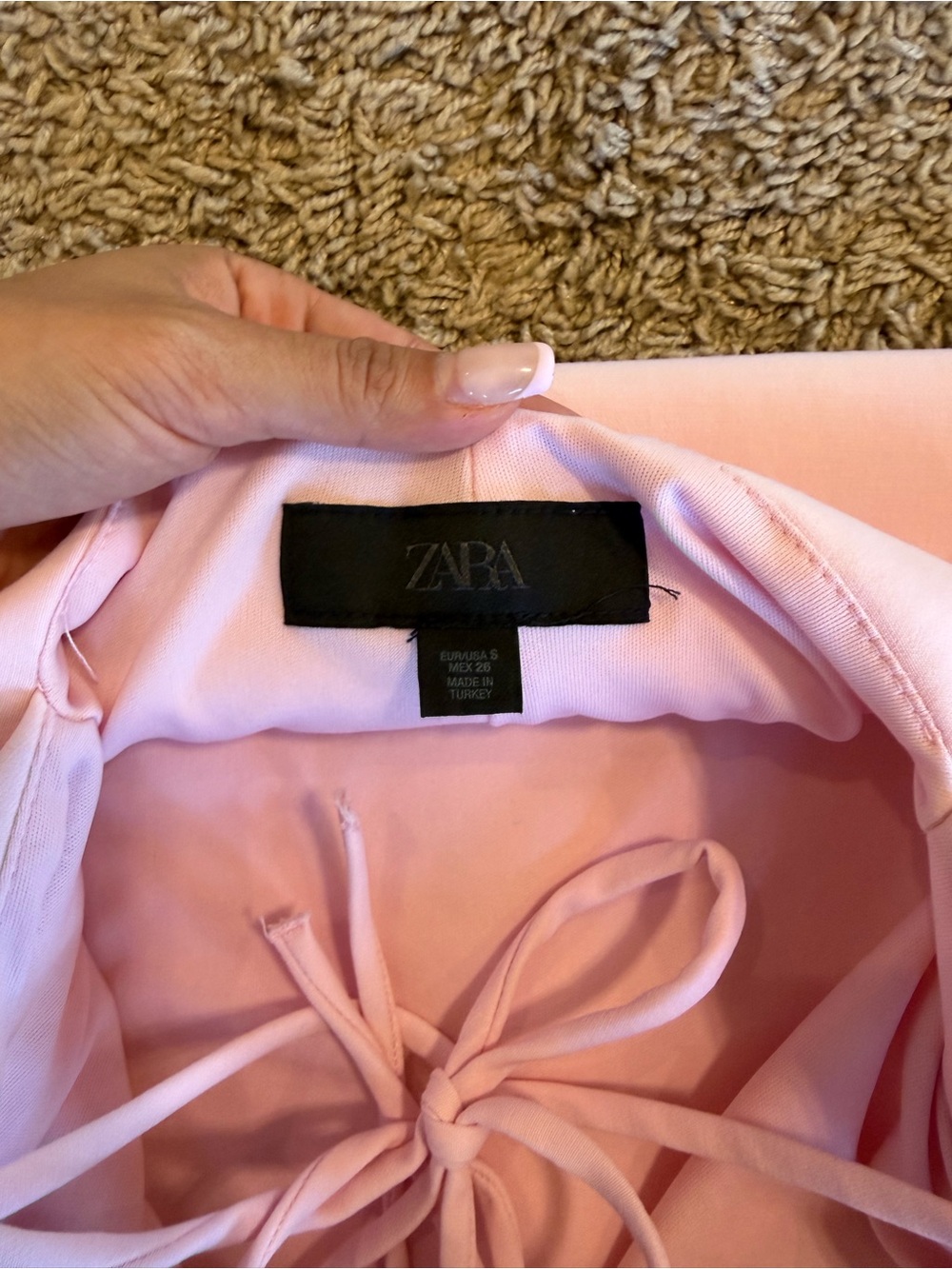 Light Pink Bodycon Mini Dress - Picture 3 of 7